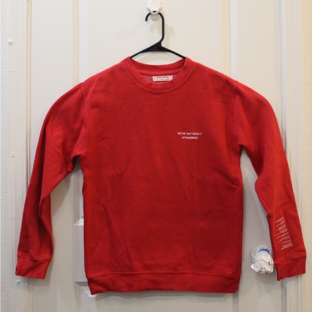 We’re Not Really Strangers Sweater! (Size small)